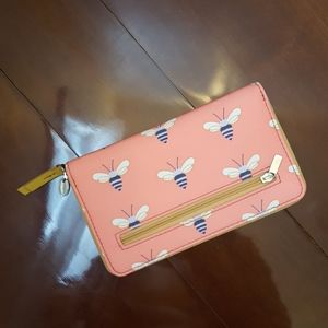 NWOT Fossil Coral Bee Wallet